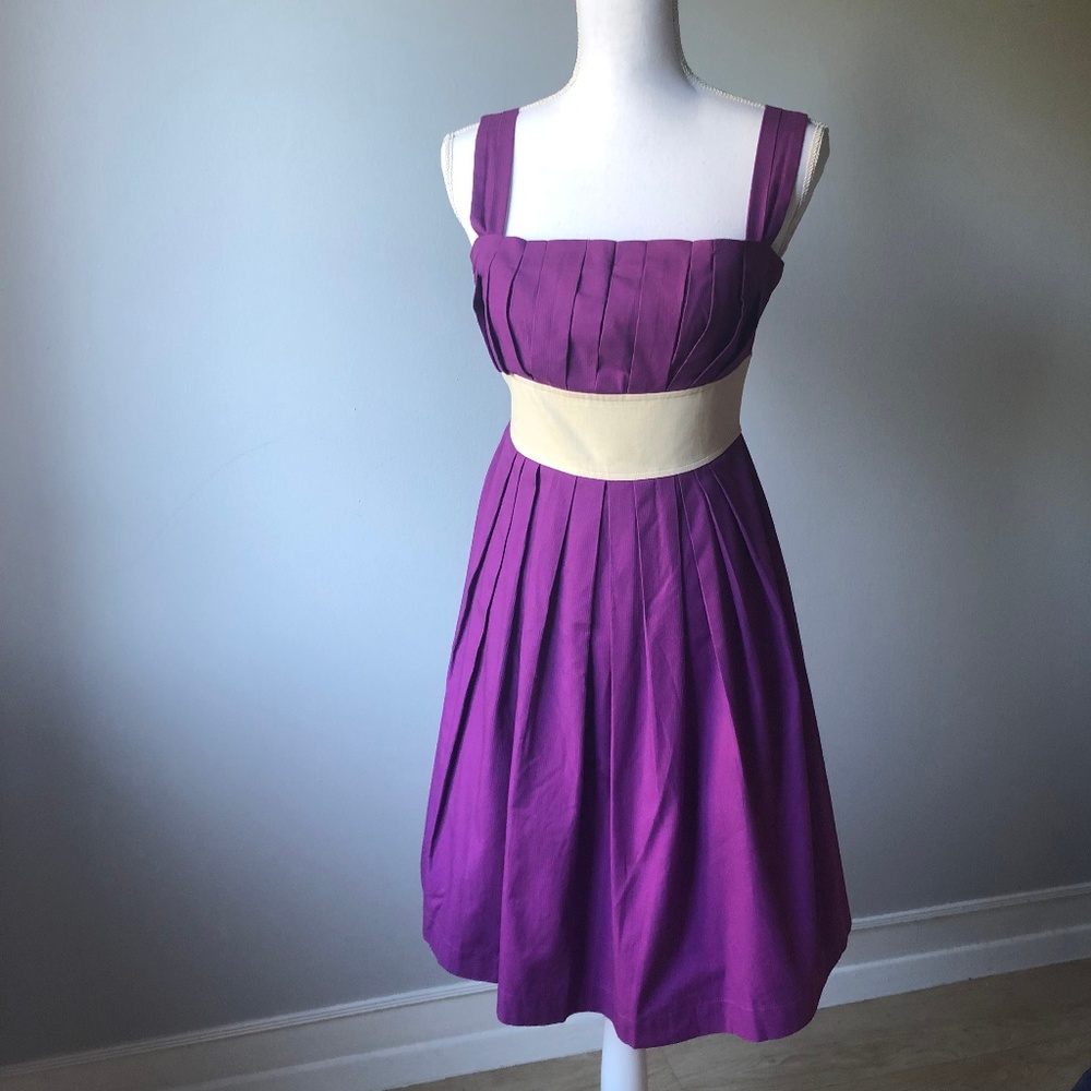 Shulami Purple Belted Dress